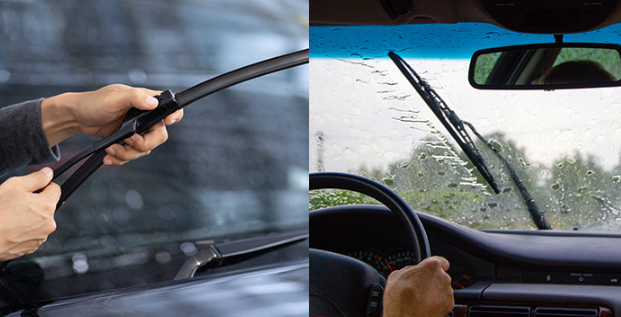 Rainy Highway Windshield Wiper